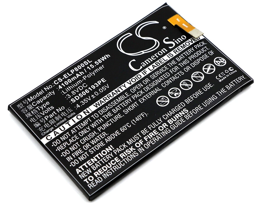 Batería 3.8V para Elephone P8000 SD506193PE 4100mAh NUEVA Foto 1 de 4