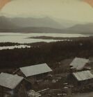 Norway Hedals Lake Beito Farm Old Photo Stereoview Excelsior 1900