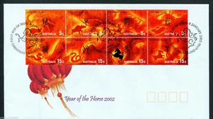 Christmas Island (Australia) - "CHINESE ZODIAC ~ YEAR OF THE HORSE" FDC 2002 - Picture 1 of 5