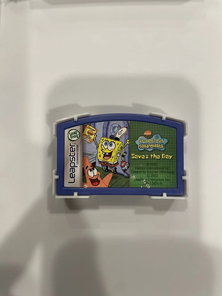 LeapFrog Leapster SpongeBob Squarepants Saves The Day Learning Game Cartridge - Image 1 of 1