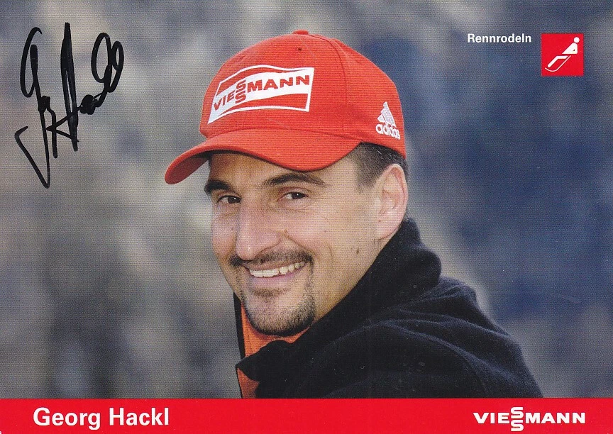 Georg HACKL - Deutschland, Gold Olympia 1992 Rodeln, Original-Autogramm! - Bild 1 von 1