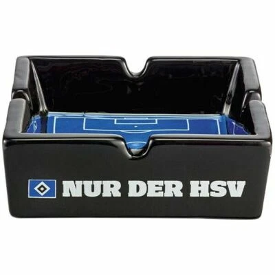 HSV Aschenbecher Ascheplatz HSV Fanartikel Ascher Nur der HSV schwarz weiss blau