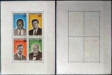 Congo 1965 Heads of State Famous People Sc-C32a S/S MNH OG #BL36 - US Seller