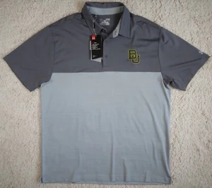 Men's Under Armour Golf Baylor University Heat Gear Polo Shirt XL TAll UPF 30 - Picture 1 of 6
