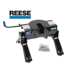 Reese 20K Fifth Wheel Trailer Hitch Fits Standard Rails 5K Pin Cap Dual Lock Jaw - Picture 1 of 9