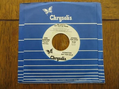 Ian Hunter – We Gotta Get Out Of Here - 1980 - Chrysalis CHS 2405 7" Single EX - Image 1 of 4