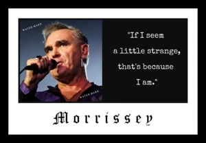 MORRISSEY Special Edition 4x6 Print w/ Song Quote THE SMITHS concert music - Picture 1 of 2