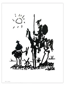 Pablo Picasso Don Quixote Kunstdruck 40 x 50 cm - Bild 1 von 1