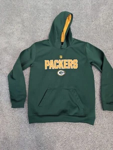 Green Bay Packers Sweatshirt Hoodie Youth Large Football Pullover  NFL Logo  - Picture 1 of 10