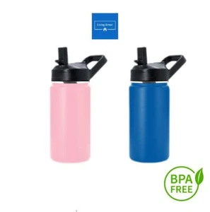 Kids Water Bottle Insulated Stainless Steel with Straw Lid for School and Sports - Picture 1 of 5