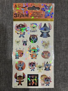 DISNEY-STITCH HALLOWEEN STANDARD 4 SHEET STICKERS NEW - Picture 1 of 2