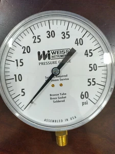 Case, 4.5", SS, 0-60PSI, 1/4" NPT - Picture 1 of 2