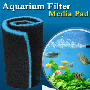 REUSABLE Aquarium Bio Sponge Foam Filter Media Pad for Fish Tank Sump Pond 19" - Picture 1 of 13