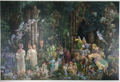 Court Of The Faeries by James Christensen Believer's Etching Edition #766/1000 - Image 1 of 4