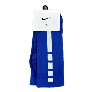 Nike Elite Crew Basketball Socks Blue Size L 8-12 Mens PS0003 483 New - Picture 1 of 10