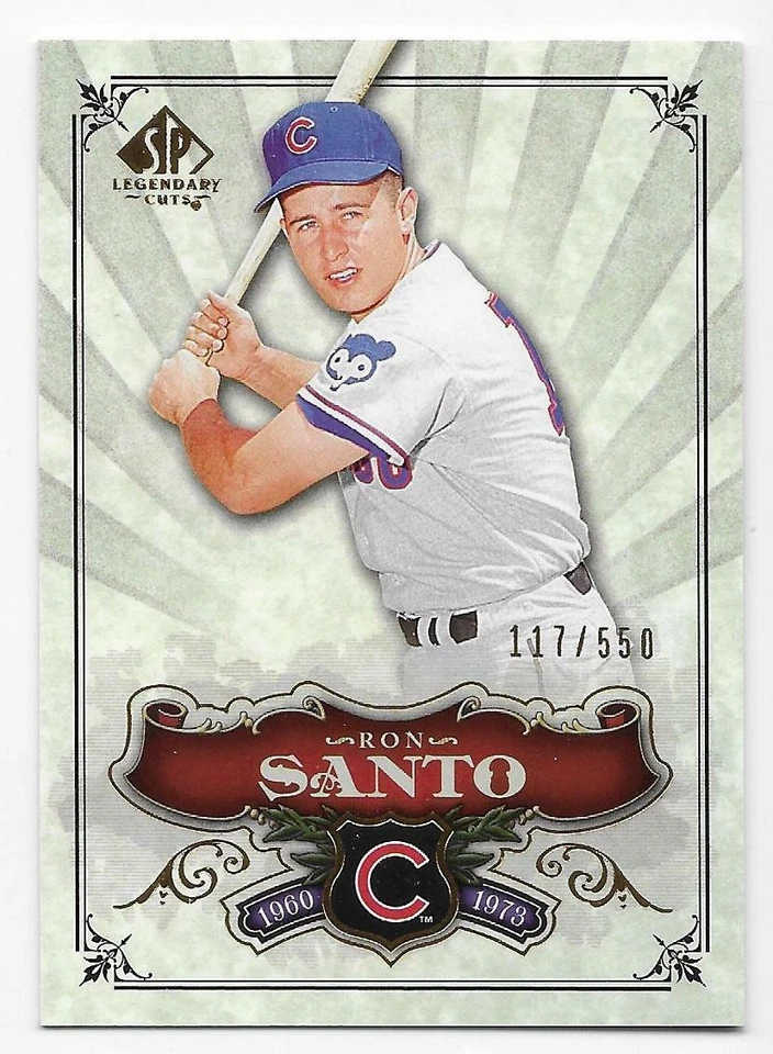 2006 SP LEGENDARY CUTS SP #117 Ron Santo #117/550 - Image 1 of 1