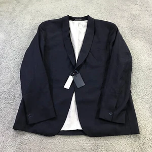Gant Blazer Mens 58 Sports Coat Suit Jacket Tailored Fit Navy Shawl Collar - Picture 1 of 14
