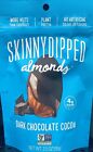 SkinnyDipped DARK CHOCOLATE COCOA Covered ALMONDS Plant Protein 3.5 oz Bag