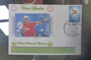 VINCE SPADEA   HAND SIGNED AUSTRALIAN OPEN ENVELOPE 2006 - Picture 1 of 1