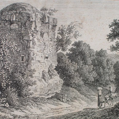 Johann Christian Reinhart Tivoli Sepolcro antico Klassizismus Kupferstich 1792 - Bild 1 von 4