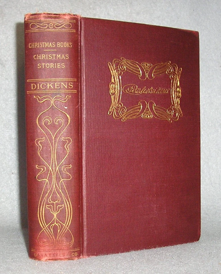 Antique Charles Dickens Book Christmas Stories Illustrated Boston circa 1900 - Image 1 of 4