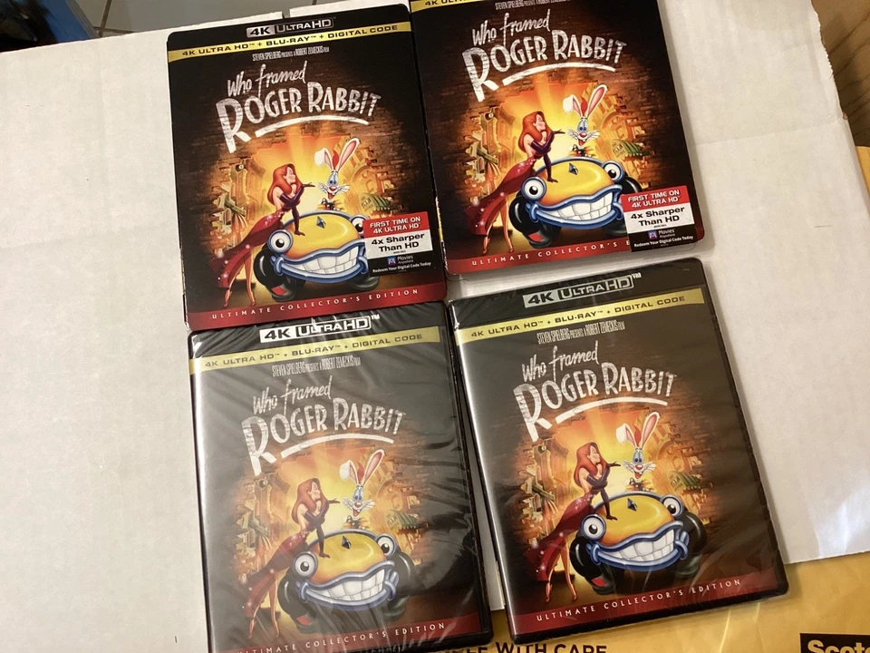 Who Framed Roger Rabbit 4K Ultra HD + Blu-Ray + Digital Code Slipcover Brand new - Image 1 of 1