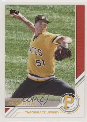 2017 Topps Topps Salute Throwback Jersey Red /25 Tyler Glasnow #S-195 Rookie RC - Image 1 of 2