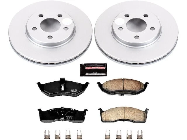 Pastilha de freio dianteiro e kit de rotor para 2000-2001 Plymouth Neon JC115TD - Imagem 1 de 1