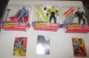 Superman Man Of Steel 1995 Figures Lot of 3 - Picture 1 of 10