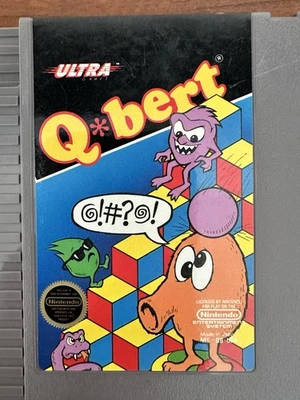 NES Qbert Nintendo Video 1989 cartridge Only - Image 1 of 4