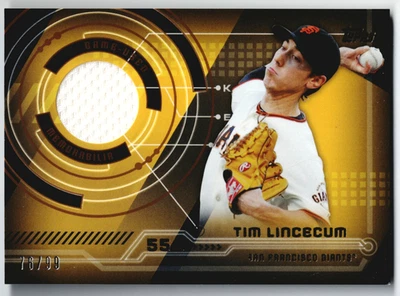 2014 Topps Trajectory Tim Lincecum Jersey Relic Memorabilia Gold /99 #TR-TL - Image 1 of 2