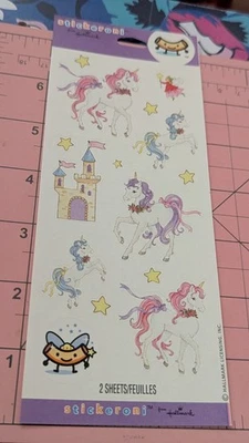 Hallmark Stickers Stickeroni Unicorns 1 Sheet ONLY READ - Image 1 of 4