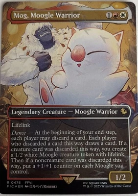 Mog, Moogle Warrior (Borderless) (Chocobo Track Foil) Final Fantasy Magic - 0476 - Image 1 of 4