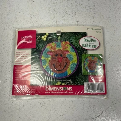 "Kit de agujas perforadoras Dimensiones Navidad reno 3"" árbol adorno prendedor" Foto 1 de 4