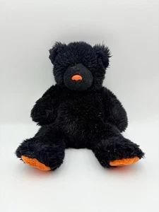 Build a Bear Halloween Bear Orange Black Tinsel Fur Chunky Vintage Stuffed Toy - Picture 1 of 10