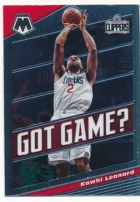 KAWHI LEONARD 2019-20 PANINI MOSAIC GOT GAME? #13 LOS ANGELES CLIPPERS MINT - Image 1 of 2