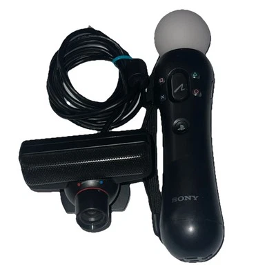 Sony PlayStation PS3 Move Motion Controller CECH-ZCM1U & Eye Motion Camera Works - Image 1 of 4