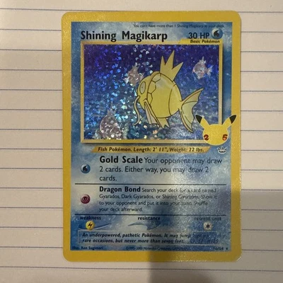 Pokemon TCG Shining Magikarp 66/64 Celebrations Classic Collection Mint - Image 1 of 4