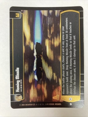 Star Wars TCG WotC Homing Missile Promo Foil - Image 1 of 4