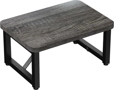 Taburete de pie de madera de un solo paso para adultos taburete pequeño gris oscuro Foto 1 de 4