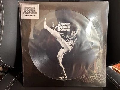 NEW LIMITED DAVID BOWIE THE MAN WHO SOLD THE WORLD PICTURE DISC WITH POSTER - Image 1 of 4