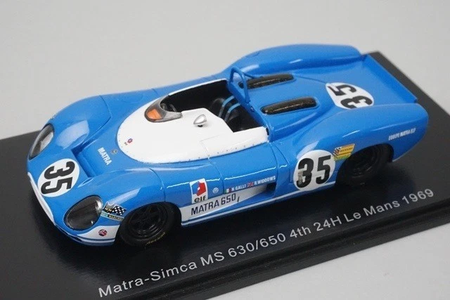 1:43 Spark S3549 Matra Simca MS 630/650 LM 24H 4th 1969 #35 N.Galli / R.Widdows - Image 1 of 4