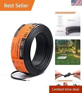 16/2 Low Voltage Landscape Wire 250ft Pure Copper - Picture 1 of 10