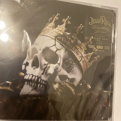 C Cover Jelly Roll Beautifully Broken [New CD] Explicit I’m Not Ok country music Foto 1 de 4