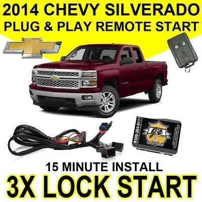 Chevy Silverado 2014 Plug & Play sistema de arranque remoto simple hágalo usted mismo Chevrolet GM7 Foto 1 de 2