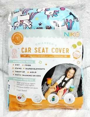Niko UNICORNIO Niños 4 Bolsillos 2 Portavasos Impermeable NIÑO PEQUEÑO Cubierta de Asiento de Coche Foto 1 de 4