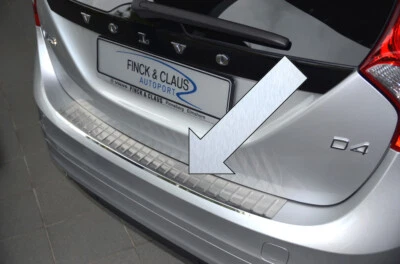Protector de borde de carga de acero inoxidable adecuado para Volvo V60 Combi a partir del año 09.2010- - Imagen 1 de 3