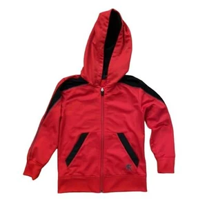 And1 Red Full Zip Hooded Athletic Jacket Boys Size XS (4-5) Casual Sporty - Picture 1 of 12