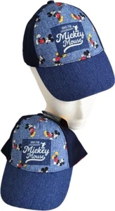 Mickey Mouse Jungen Basecap Baseball-Kappe Gr.52 Größenverstellbar Klettverschl. - Bild 1 von 3