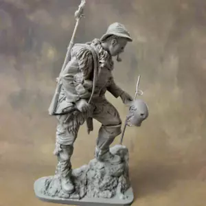 Modellino kit resina 1/16 soldato inglese deserto Anzac ww1 non dipinto - Foto 1 di 4
